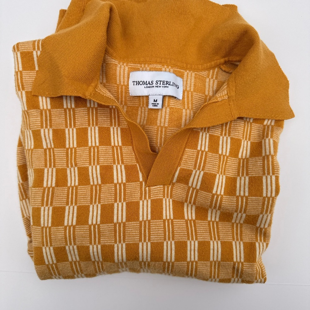 Mustard Knitted Sweater for Men